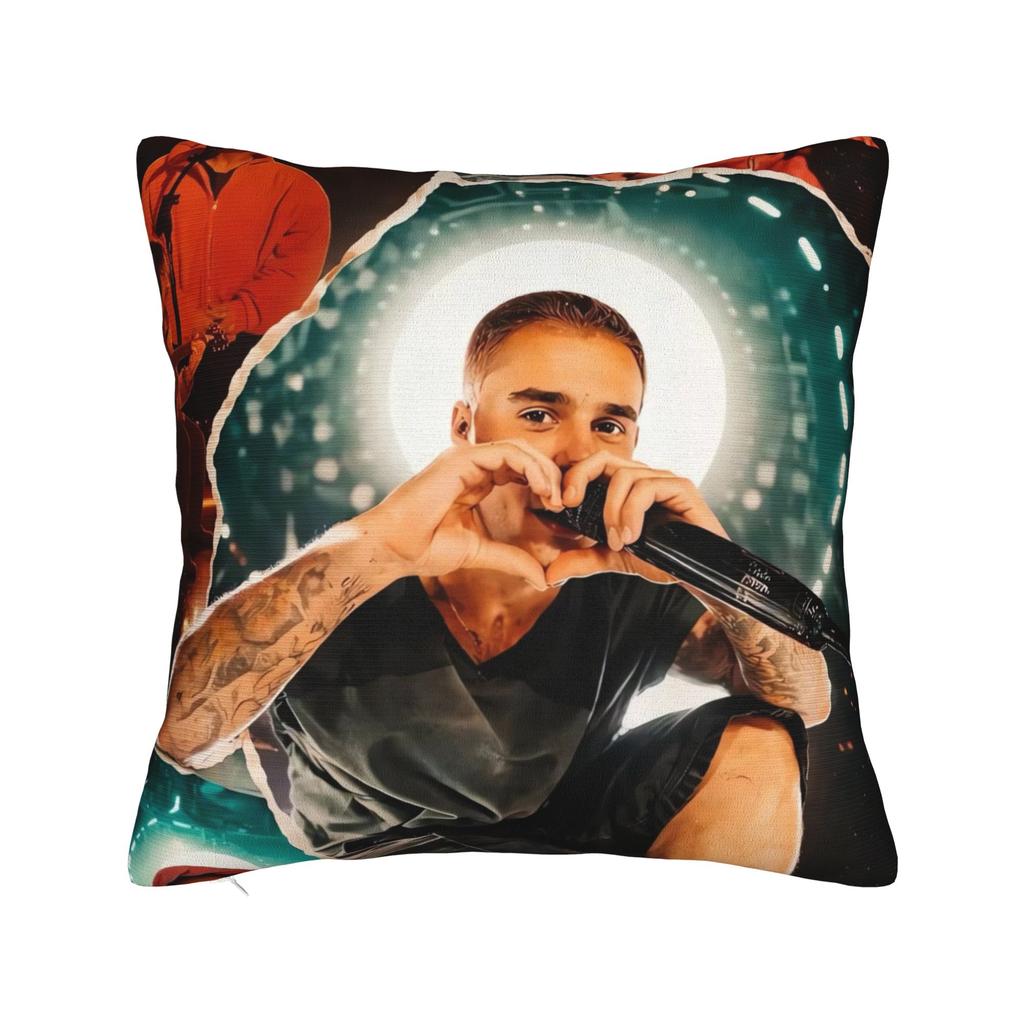 JB Biebers Pillow Case Comfy Pillow Cover Vintage Cushion Cover For Chair Sofa Home Decor
