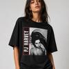 T-shirt Rétro Pj Harvey Années 90 Groupe de Rock Alternatif Mode Vintage Graphique Étiré Unisexe Doux Vêtements de Designer Élégant