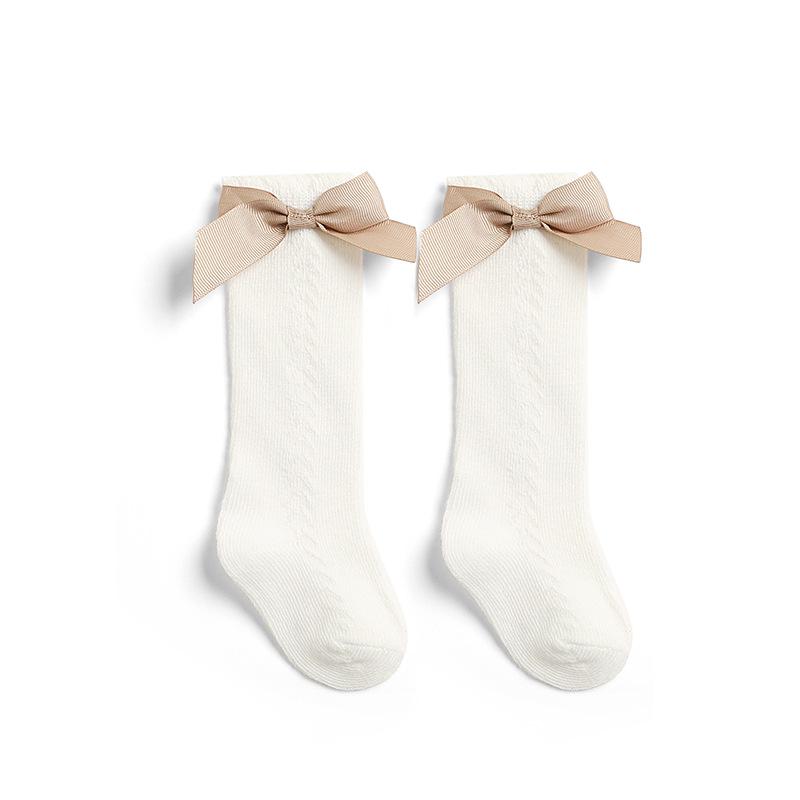 

Spanish Style Baby Bowknot Long Tube Socks - Summer Thin, Hollow Design Medium (1-3 years)