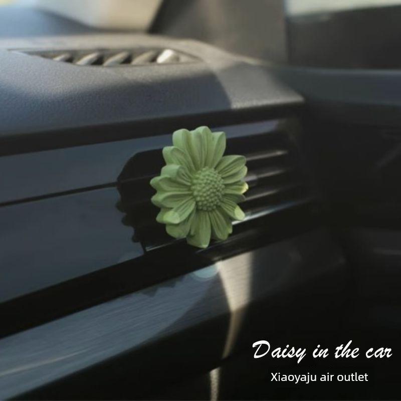 

Car Air Conditioning Decoration, Super Cute Little Daisy Car Fragrance Diffuser, Air Vent Perfume Diffuser Stone, Trendy Accessory Matcha Color Aromatherapy Stone Daisy Rose