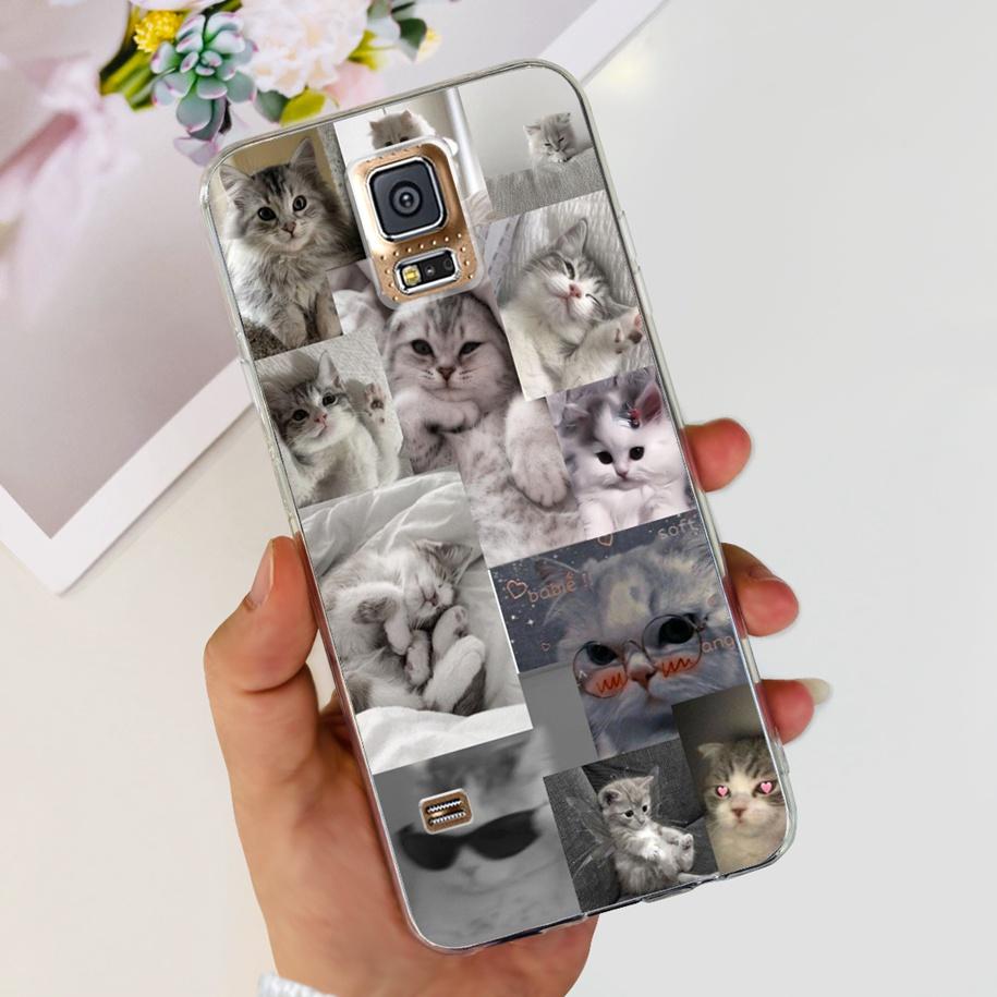 For Samsung Galaxy S5 Case G900F G900I i9600 S 5 Back Cover Cool Painted Soft Silicone Clear Phone Case For Samsung S5 Neo Coque