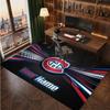 Montreal Canadiens Personalized Crystal Velvet Carpet, Customized Name Text Soft Anti‑Slip Rug for Living Room Bedroom