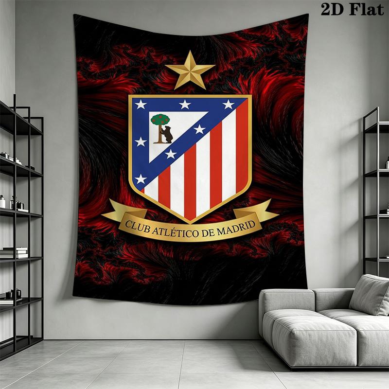 Atletico Madrid Crest Bedding 1 Duvet Cover 2 Pillowcase Without Core Bedding Set Christmas Birthday Gift Duvet Cover And Pillowcase Bedding