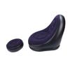 Inflatable Sofa Chair Stylish Simple Soft  ing Blow Up Lounger Chair with Footstool for Living Room Outdoor Travel Camping Picnic