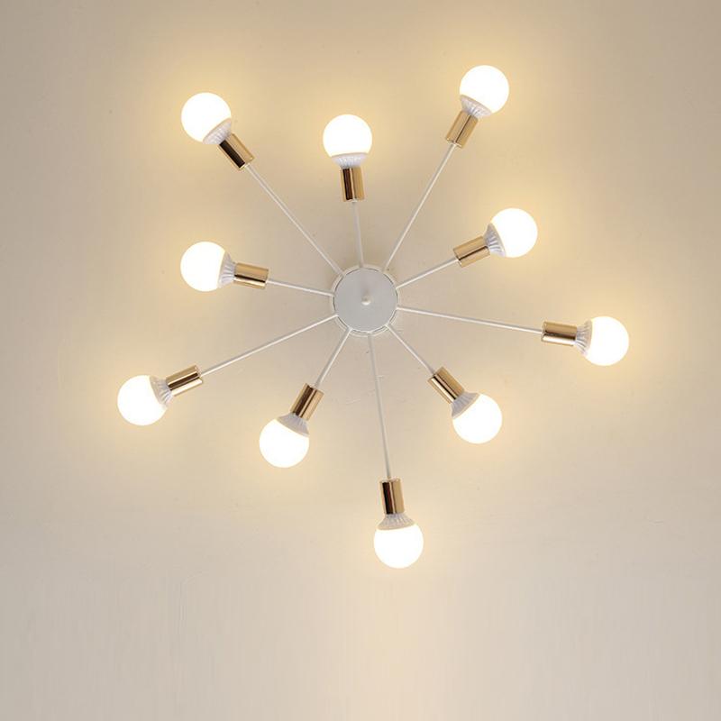 Retro Vintage Pipes Ceiling Lamp Iron Ware Loft Art Lustre Chandeliers Lights Classic Living Bed Room Lighting Decorate House