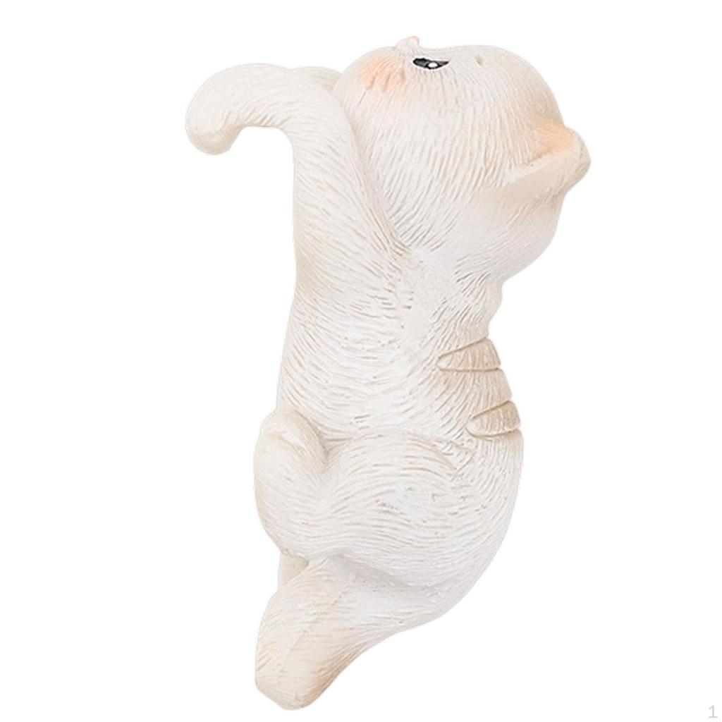 Cat Figurine Planter Pot Hanger for Outdoor And Flower Beds