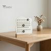 Wiederverwendbarer Ganzjahreskalender, Ewiger Block mit Datumsmarkierer, Schreibtisch-Holz, Moderne minimalistische Basis, DIY-Ring, Ein Tagesplaner für Büro und Zuhause