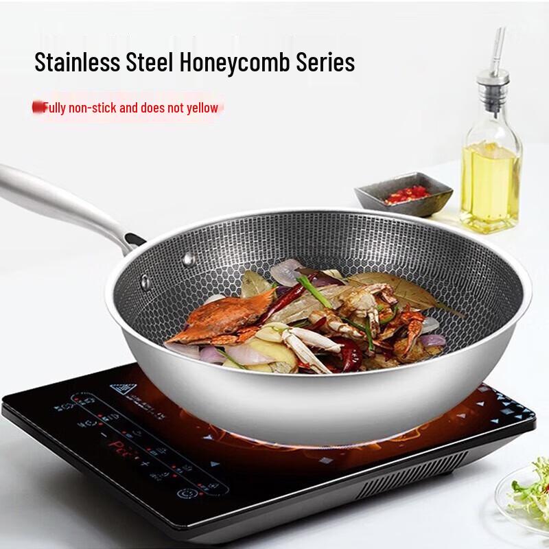 Sigore 316L Stainless Steel Stir-Fry Wok