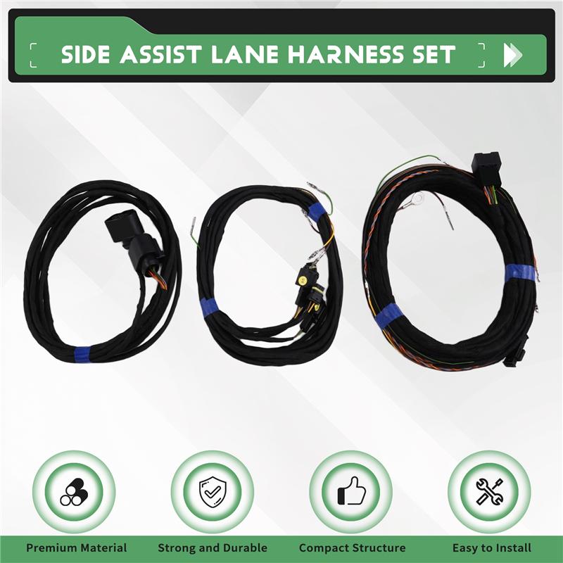 A58X-Blind Spot Side Assist Lane Change Wire Cable Harness 2Q0907685B For Passat B8 2015-2025