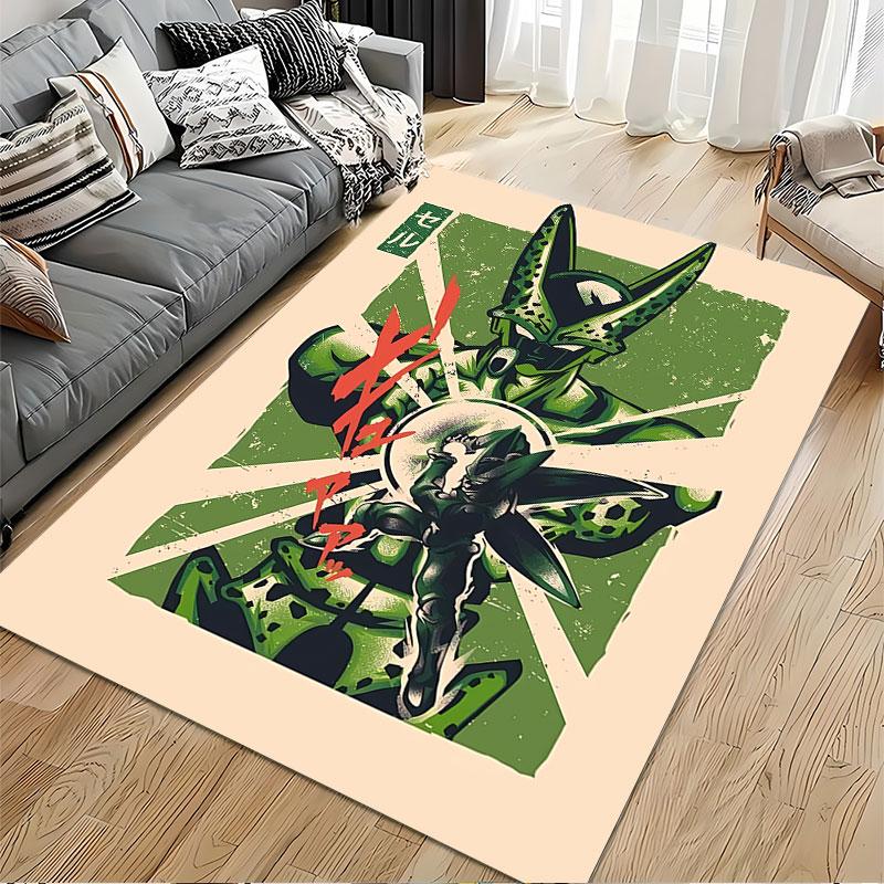 Green Warrior Battle Scene suitable as a non-slip mat for the living room or bedroom sofa