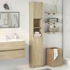 VidaXL Bathroom Cabinet Sonoma Oak 32x25.5x190 Cm Chipboard, Cabinet, Bathroom Cabinet, Bathroom Furniture, 849606
