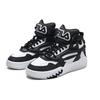 Fila Fusion Desperado Fabric Synthetic Leather TPU Mid-Top Retro Basketball Shoes Women Sneakers White Black T12W243221FWB