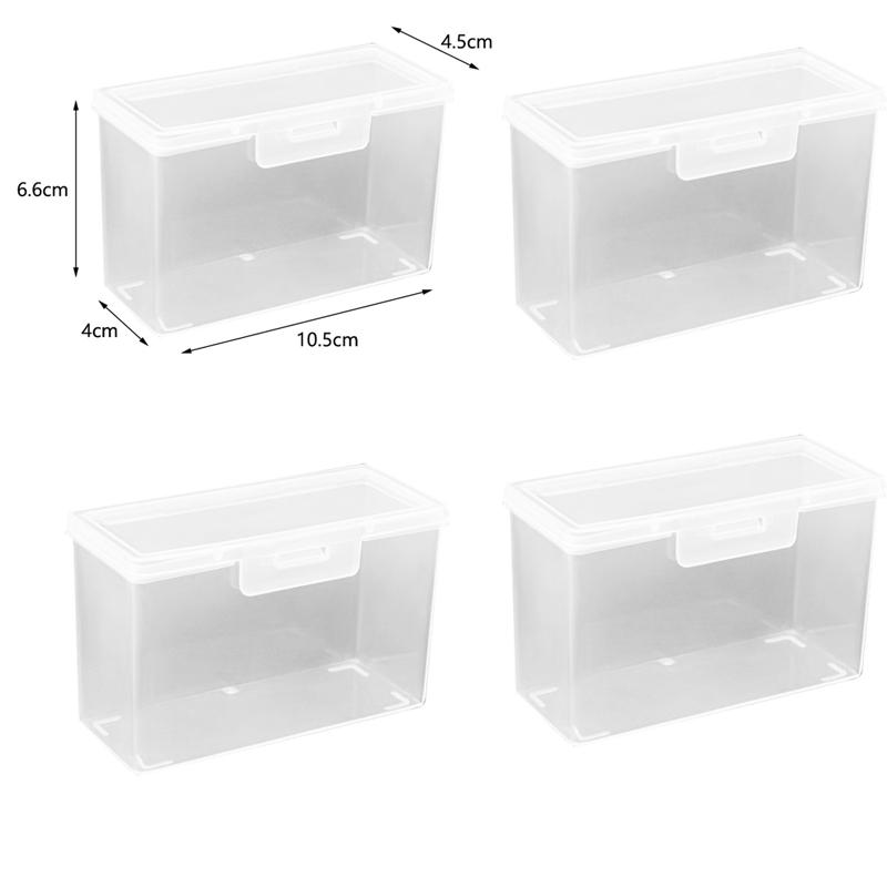 Card Storage Box Empty Plastic Transparent Football Stars Trading Card Storage Box Portable Playing Card Case Card Container