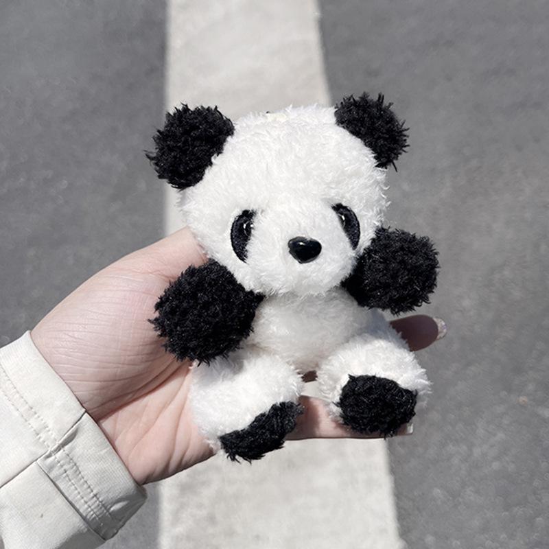 Panda Plysj Nøkkelring & Veskeanheng - Søtt Tegneserie Tilbehør