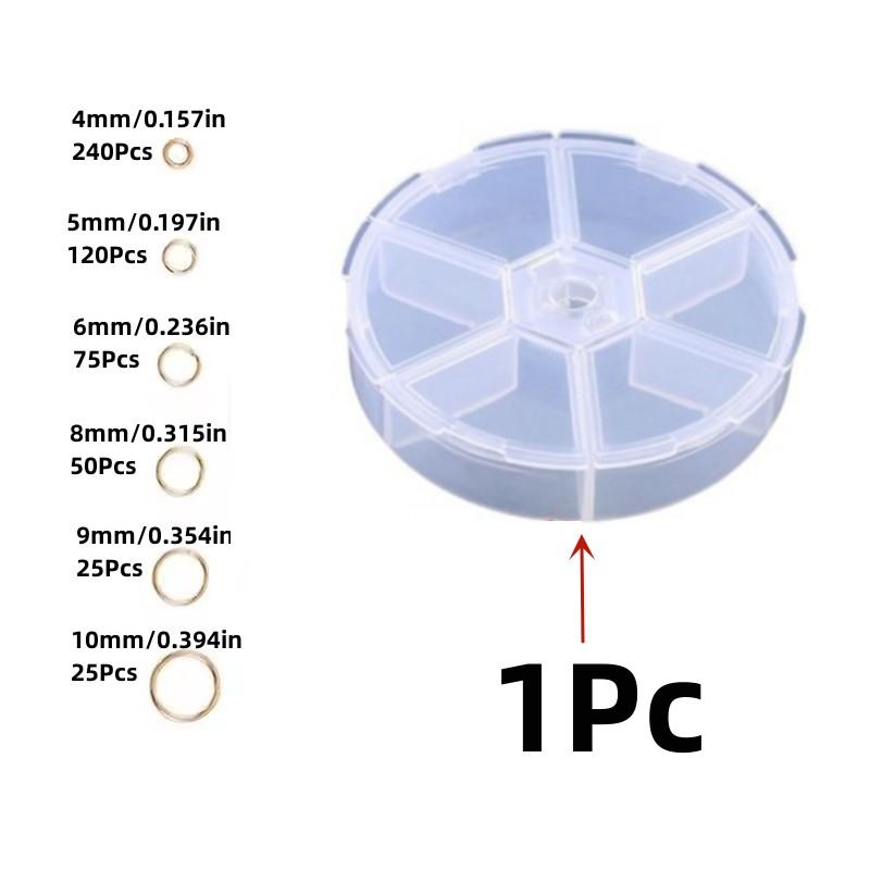 535Pcs/Set Open Jump Ring 4/5/6/8/9/10mm Split Rings Connector For Jewelry Bracelet Necklaces Diy Accessories