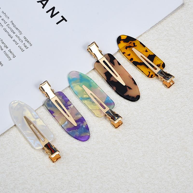 

European & American Style Korean Acetate Hairpin - Duckbill Clip BB Hairpin for Women 6*1.8cm