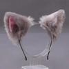 Lolita Plush Hair Band Anime Furry Cosplay Headwear Fashion Cat Ears Headband  Girls