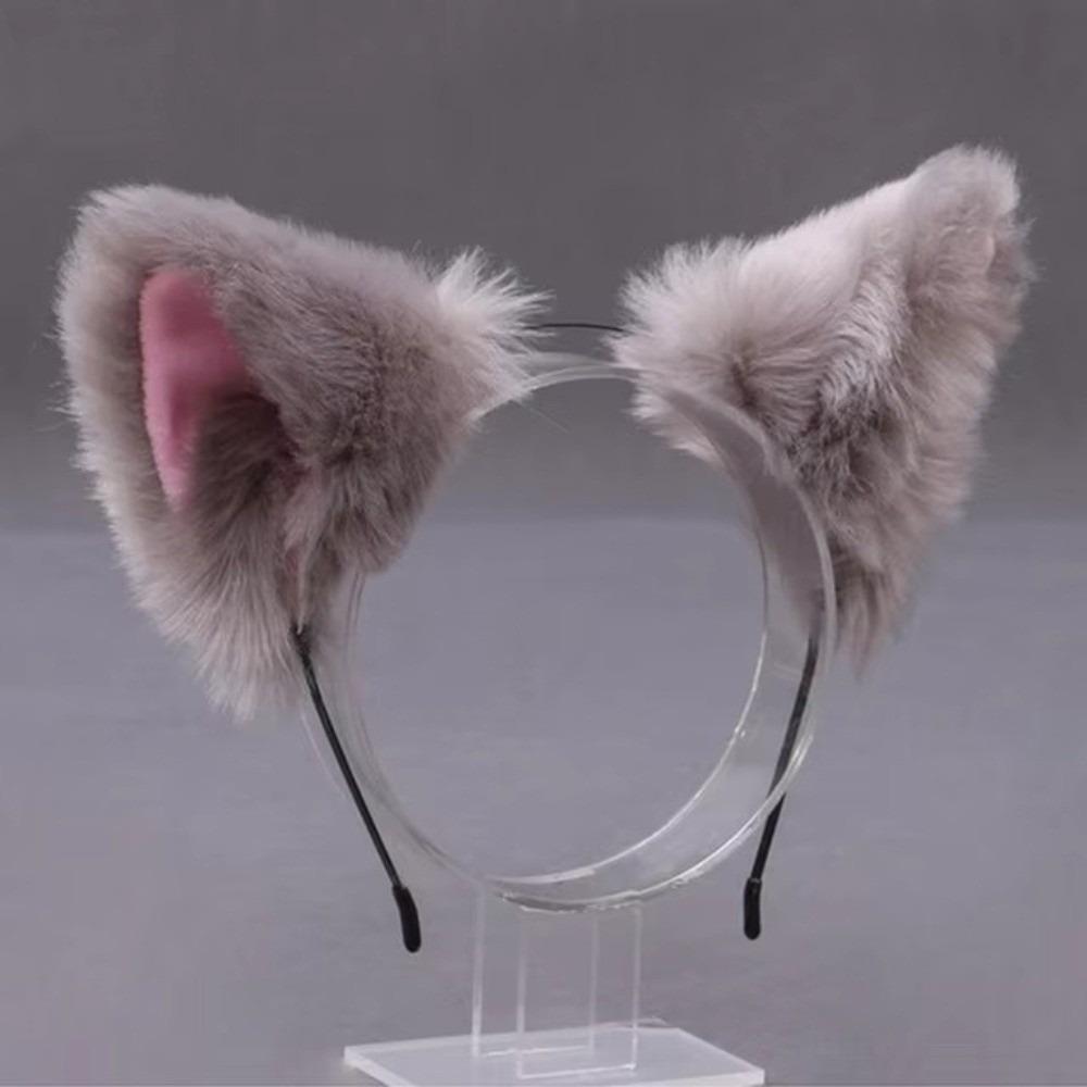 Lolita Plush Hair Band Anime Furry Cosplay Headwear Fashion Cat Ears Headband Girls