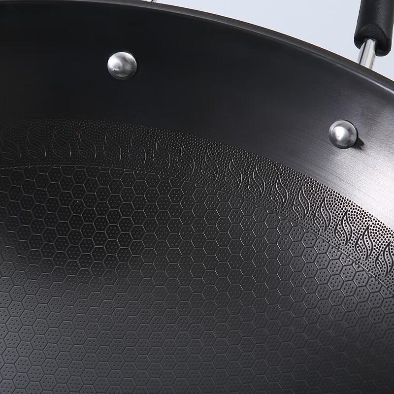 Triceratops Xi Nuan 41cm Double-Handle Honeycomb Non-Stick Iron Pot