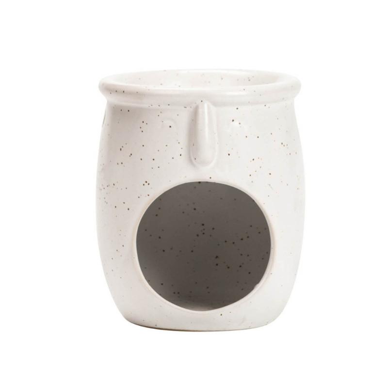 

Ceramic Tealights Candle Holder Oil Burners, Tealights Wax Warmers with Candle Spoon 1