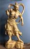 [dsdsad] 30cm Wood Carving of Kongorikishi Statue, Nio Statue, Ornament, Protection from Evil, Strongest Victory, Protection from Evil, Home Safety, T