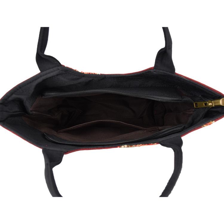 Yunnan Ethnic Sequin Embroidered Canvas Tote Bag