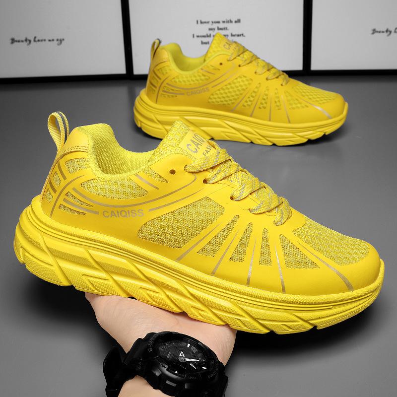 Sneakers summer new mesh breathable soft sole ultra-light shock absorption thick sole running casual sneakers