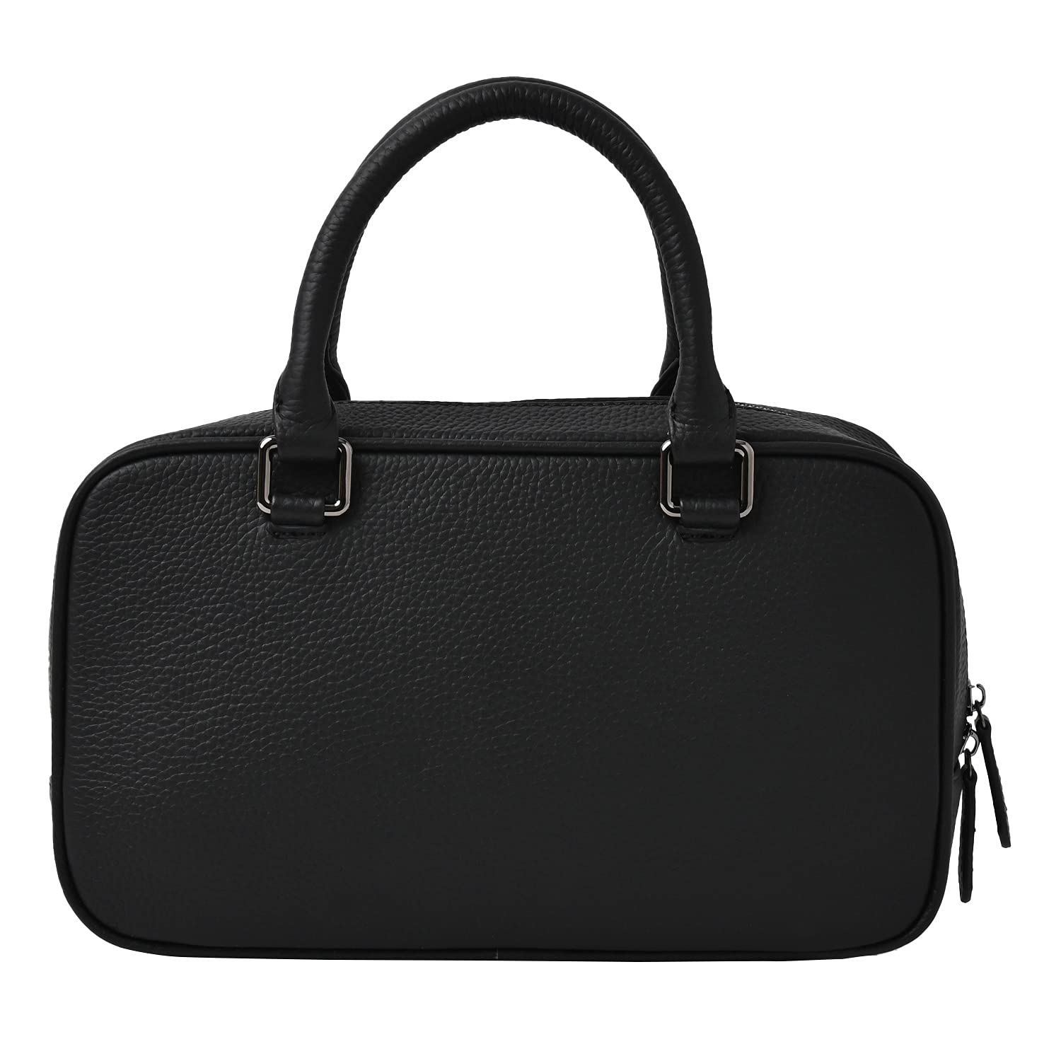 

Genuine Leather Shoulder Bag Handbag Leather Crossbody Simone Black Black [Notre Favorie] Women s