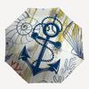1pc Nautical Decor Anchor Seashells Umbrella with Plastic Handle,Suitable for All Seasons Umbrellaptys26061
