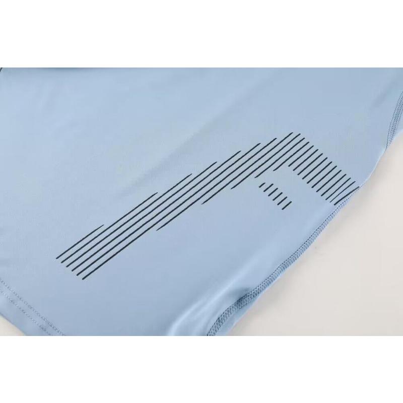 Men's Compression Long Sleeve T-Shirt, Quick-Dry Athletic Workout Top With Reflective Stripes