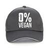 Zero Percent Vegan Funny BBQ Carnivore Meat Eater hat fashion Unisex Printing Baseball Cap Adjustable Summer bonnet