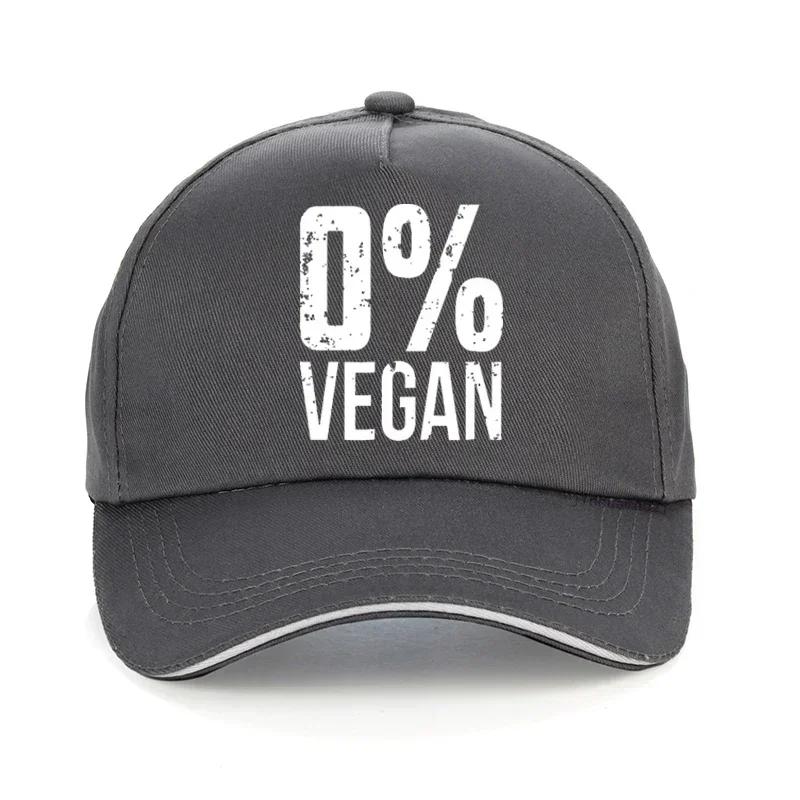 Zero Percent Vegan Funny BBQ Carnivore Meat Eater hat fashion Unisex Printing Baseball Cap Adjustable Summer bonnet