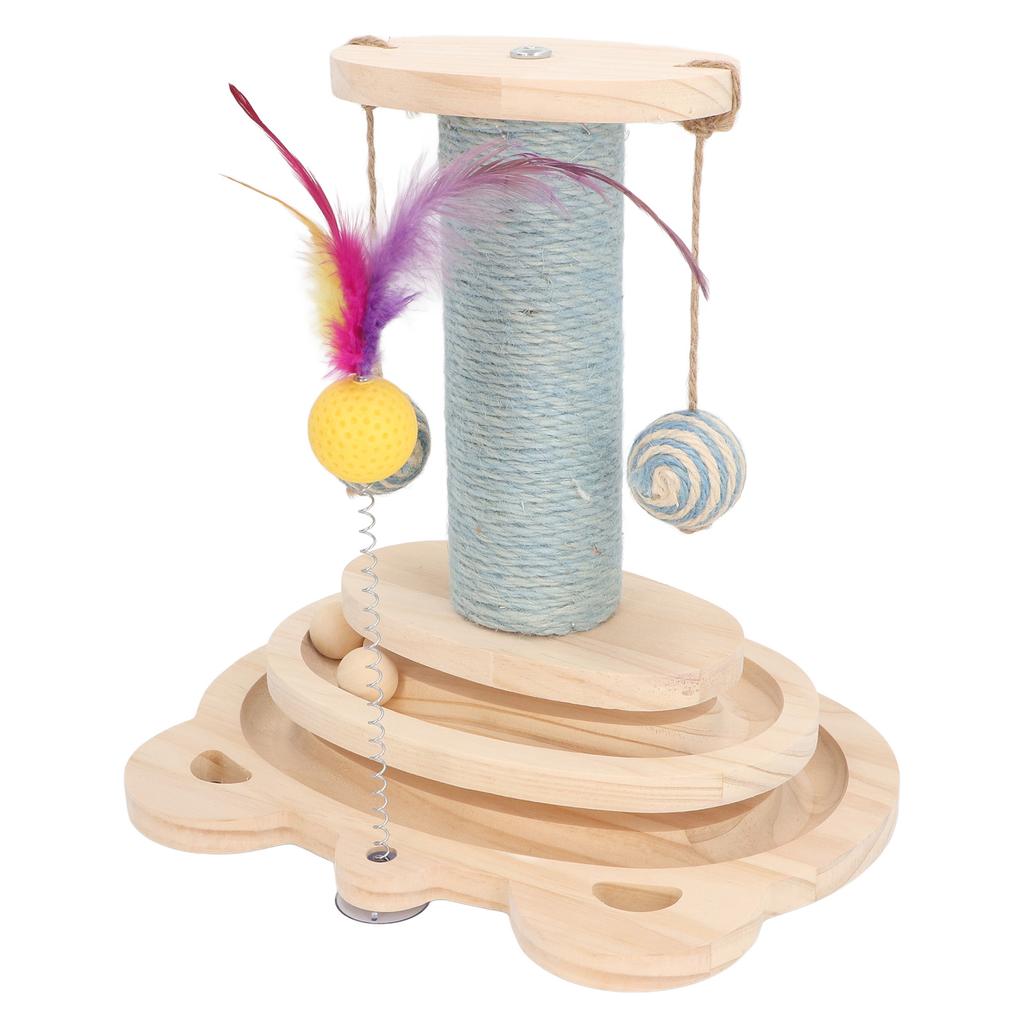 Cat Scratching Post Versatile Sturdy Interactive Cat Training Climbing Tree Scratching Post for Home