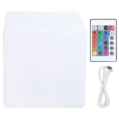 LED RGBW Cubes Light Waterproof USB 16 Colors Changing Desk Lamp for Bar KTV 10x10x10cm