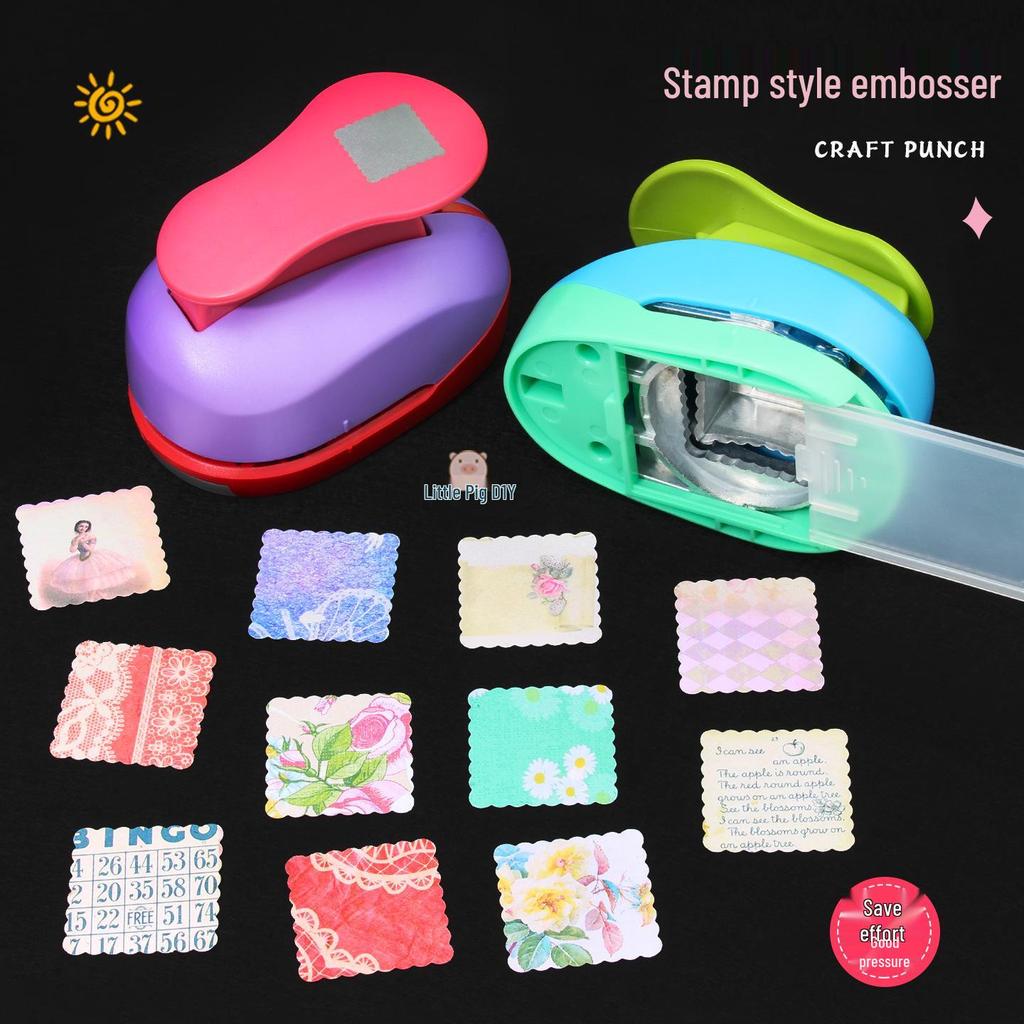 Available Now! Square Lace Flower Wave Frame Embosser & Punch for DIY Crafting