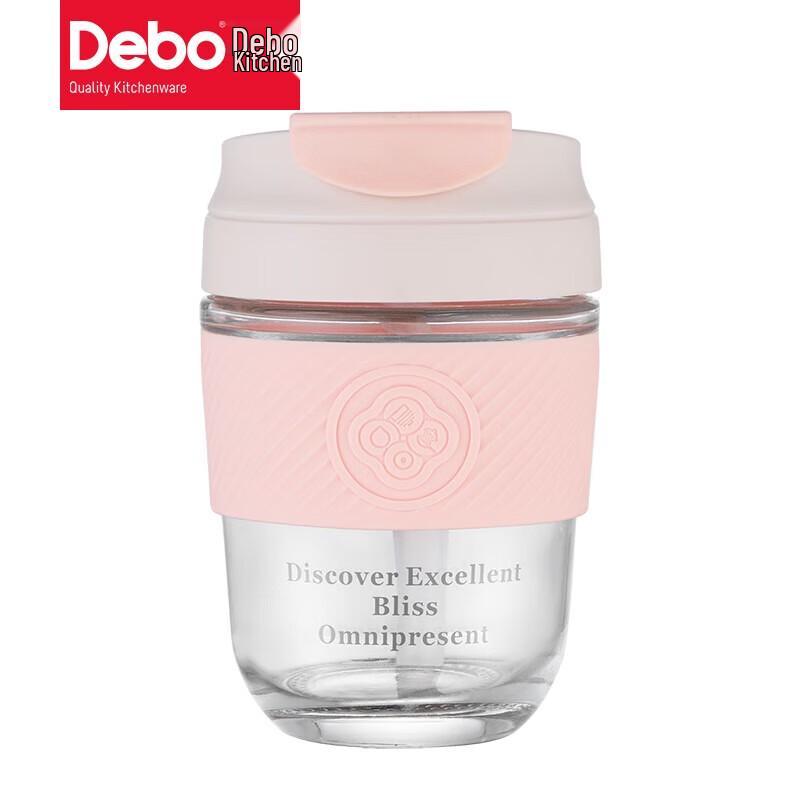 Debo Aiduola Glass Coffee Cup with Lid