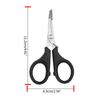 Multifunctional Fishing Plier Fish Hook Remover PE Line Cutter Scissors with Hooked Tip Practical Fishing Tool Durable