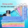 Absorbent Dog Towel Pet Bath Towels Synthetic Deerskin Strong Absorbing Water Clean Towel Soft Bath Towel with Storage Bucket