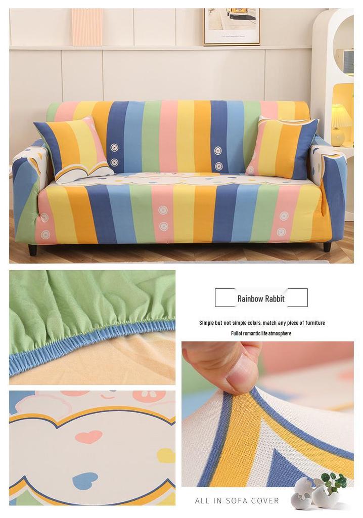 Elastic Universal Non-Slip Sofa Cover - Four Seasons, Full Wrap for Single To Three Seater Sofas
