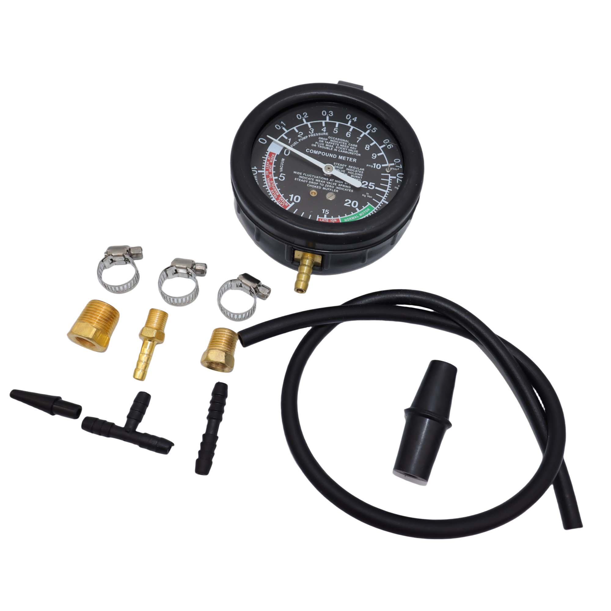 

2025 New Car Vacuum and Fuel Pump Tester Gauge Kit, Fuel Pump and Vacuum Tester Gauge, Leak Carburetor Pressure Diagnostics