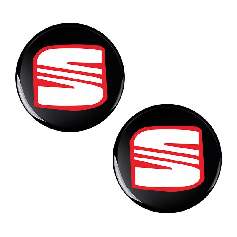 2/5/10Pcs 14mm Car Remote Key Fob Emblem Badge Radio Button Sticker For SEAT Leon FR Altea Ibiza Toledo Cordoba Alhambra Arona Ateca Exeo