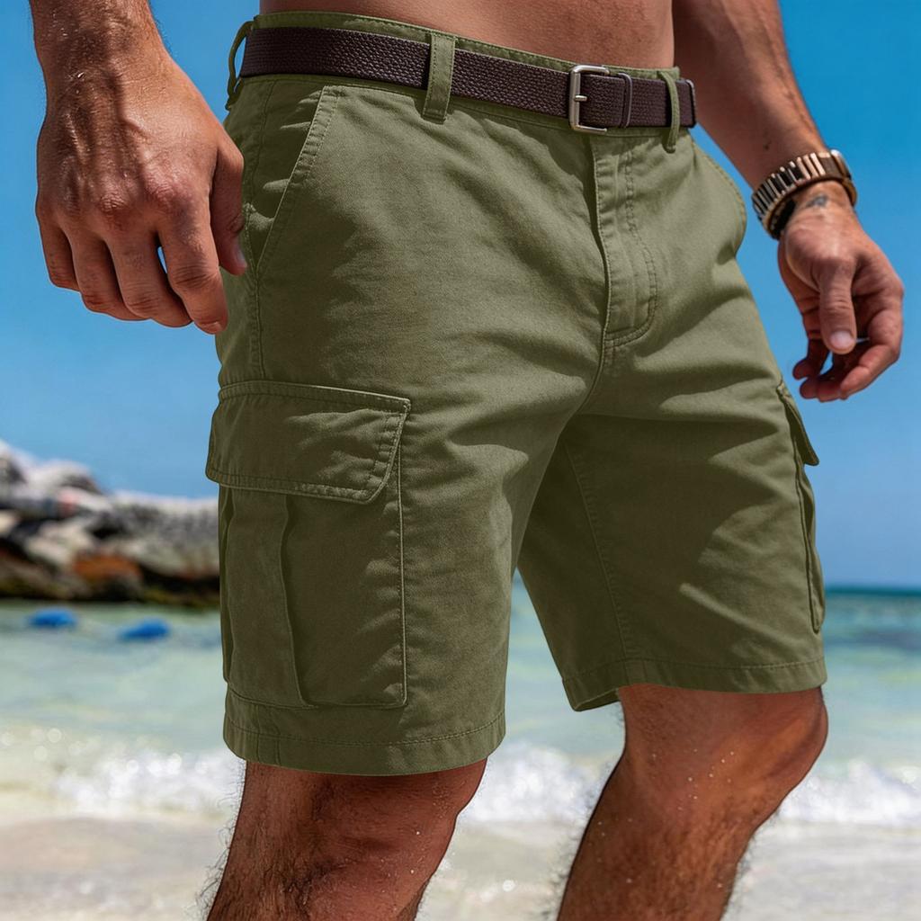 Pantaloni Casual da Lavoro da Uomo con Tasche Multiple, Pantaloni Sportivi da Lavoro Estivi, Pantaloni a Vita Bassa, Pantaloni a Cinque Tasche