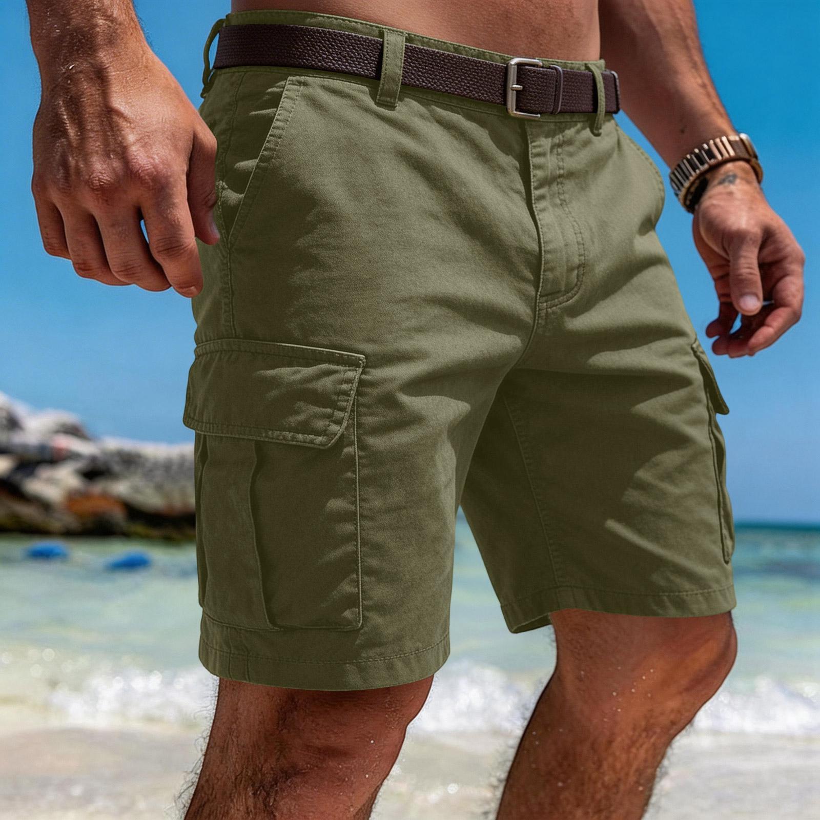 

Мужские повседневные рабочие брюки с множеством карманов, летние спортивные рабочие брюки, брюки с заниженной талией, брюки с пятью карманами XL