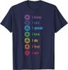 Chakra Affirmationen Ich Weiß Ich Sehe Ich Spreche Yoga Meditation Grafik T-Shirt Weiche Baumwolle Lässiges Oberteil