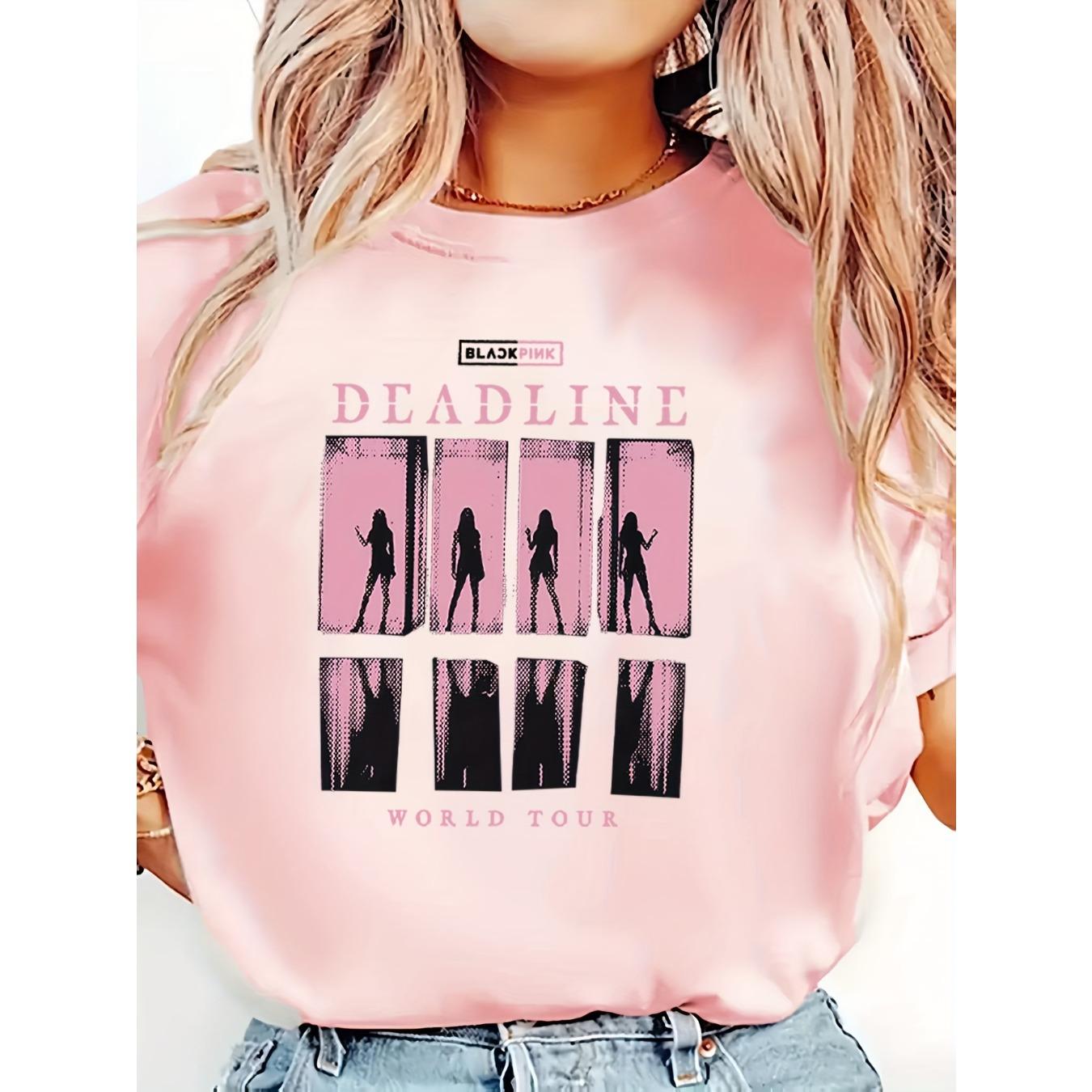 

2026 BLACKPINK Summer Fashion Trendy Tee Men Women Vintage Top Hip Hop Streetwear Oversized Tshirt Short Sleeve Casual Clothing XL