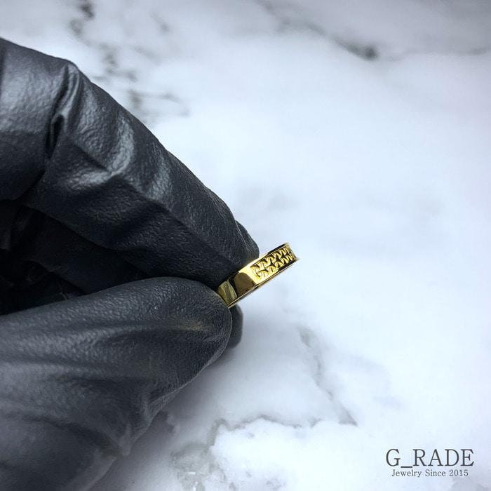 G_Rade Pattern Logo Layered Ring Plating Ver No.1 (B Type)