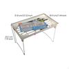 Foldable Storage Rack, Stackable Organizer, Kitchen Bathroom Shelf, Space Saving White