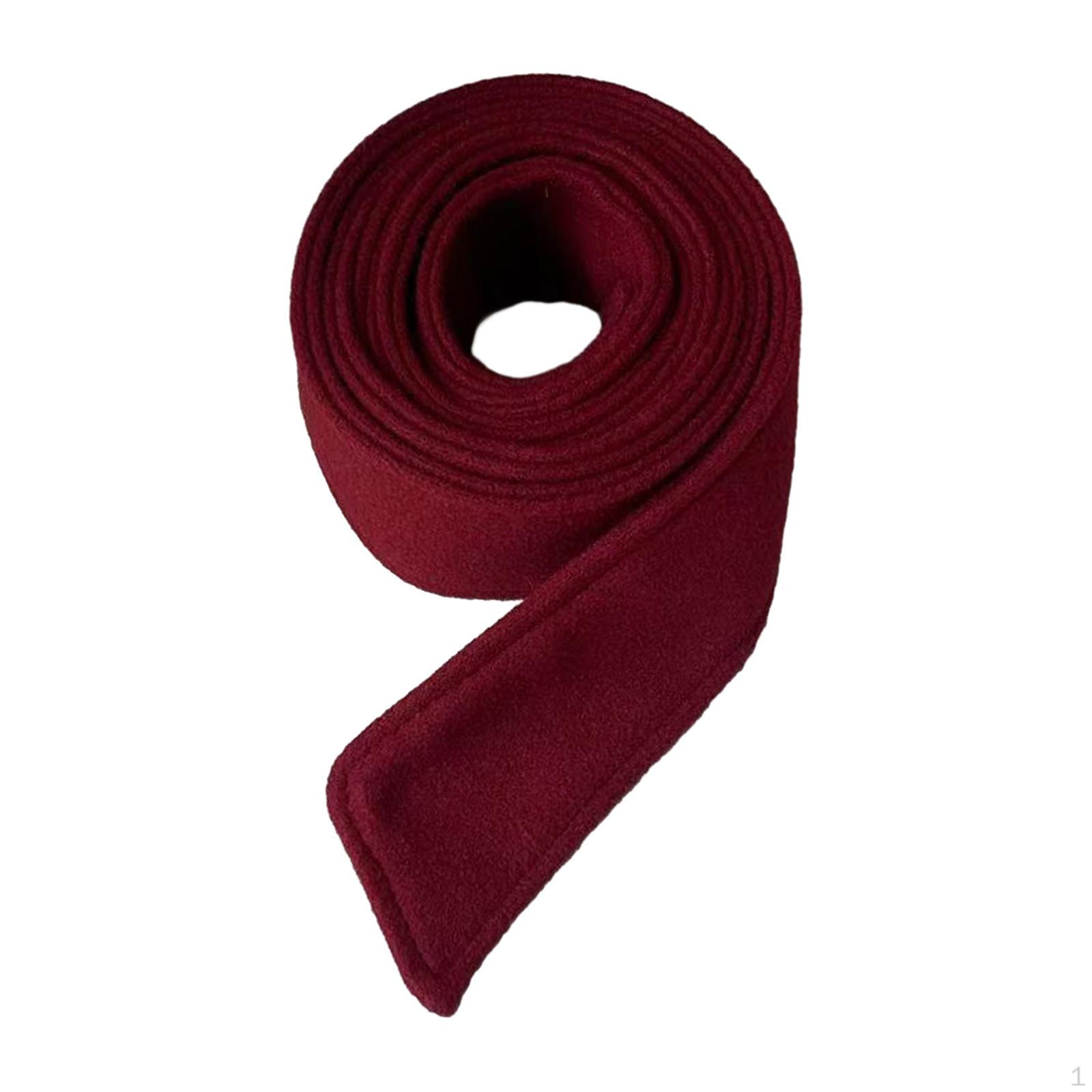 

Шикарное женское шерстяное пальто с завязкой на талии Dark Red