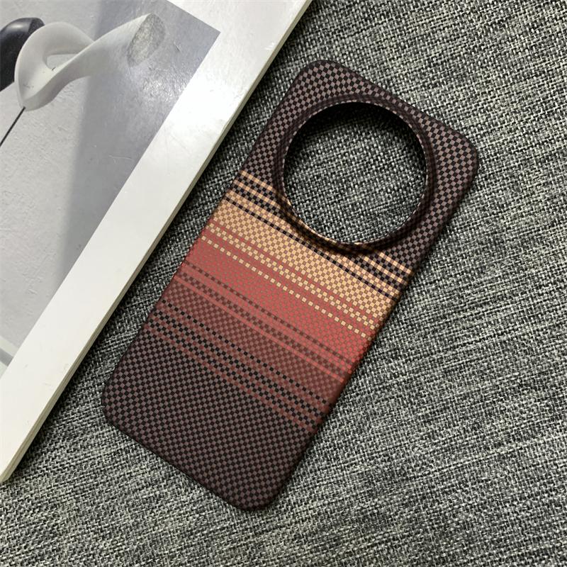 

Luxury Carbon Fiber Texture PC Frameless Phone Case For HuaWei Mate 80 70 60 Pura 80 70 Pro Max RS Heat Dissipation Bumper Cover Huawei Mate 40