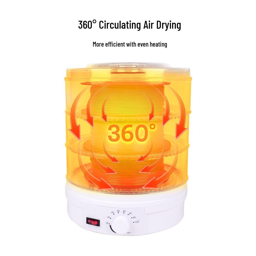 3D Printer Filament Dryer: Moisture & Dust-Proof PLA ABS PETG Air Dryer with Constant Temperature Control
